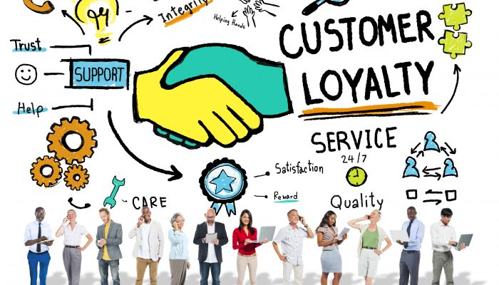 Customer Loyalty Service Support Care Trust Casual Concept Customer Loyalty Service Support Care Trust Casual Concept